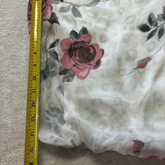 CARLA Conti Silk Sleeveless Floral Top Size Small - Picture 6 of 7